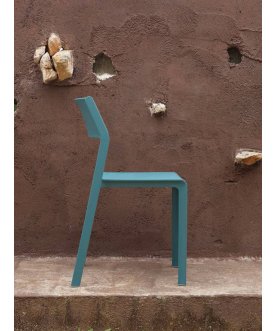 Стул пластиковый Trill Bistrot бирюзовый