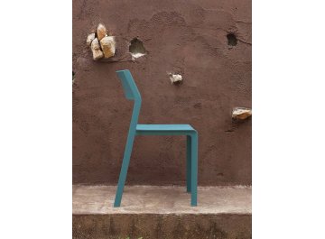 Стул пластиковый Trill Bistrot бирюзовый