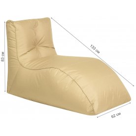 Шезлонг бежевый