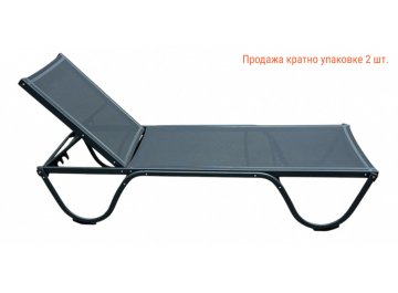 Шезлонг-лежак металлический Ankara антрацит