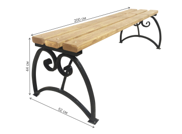 Скамейка Аллея 2 м