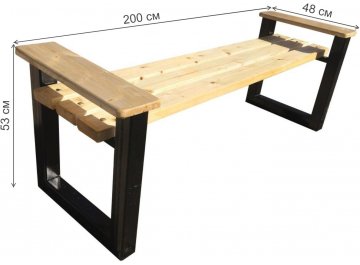 Скамейка Модерн 60 2 м