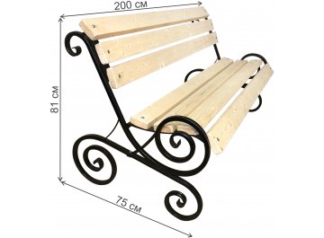 Скамейка Завиток 2 м
