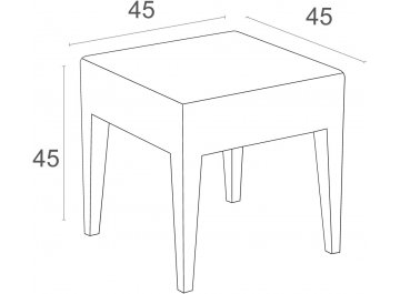 Пластиковый стол Miami Lounge GT 1009