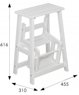 Деревянный табурет-стремянка Табурет-стремянка