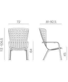 Пластиковое кресло Folio