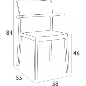 Пластиковый стул Plus