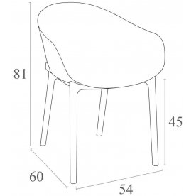 Пластиковое кресло Sky