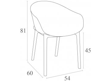 Пластиковое кресло Sky