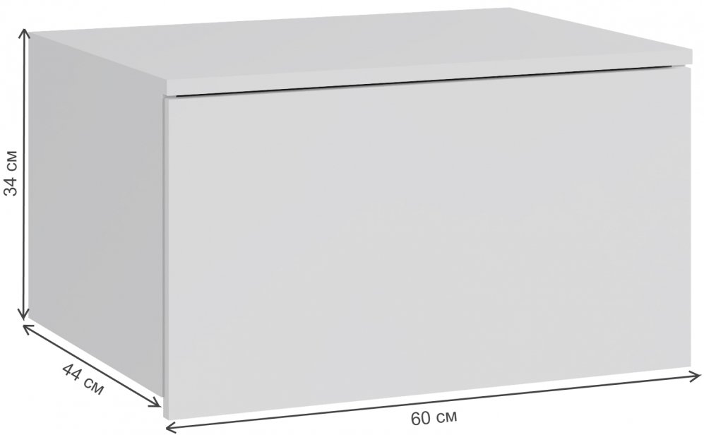 Навесной шкаф Роут малый белый