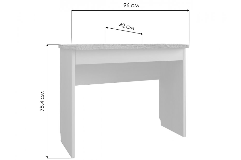 Письменный стол Olivia 1S дуб анкона