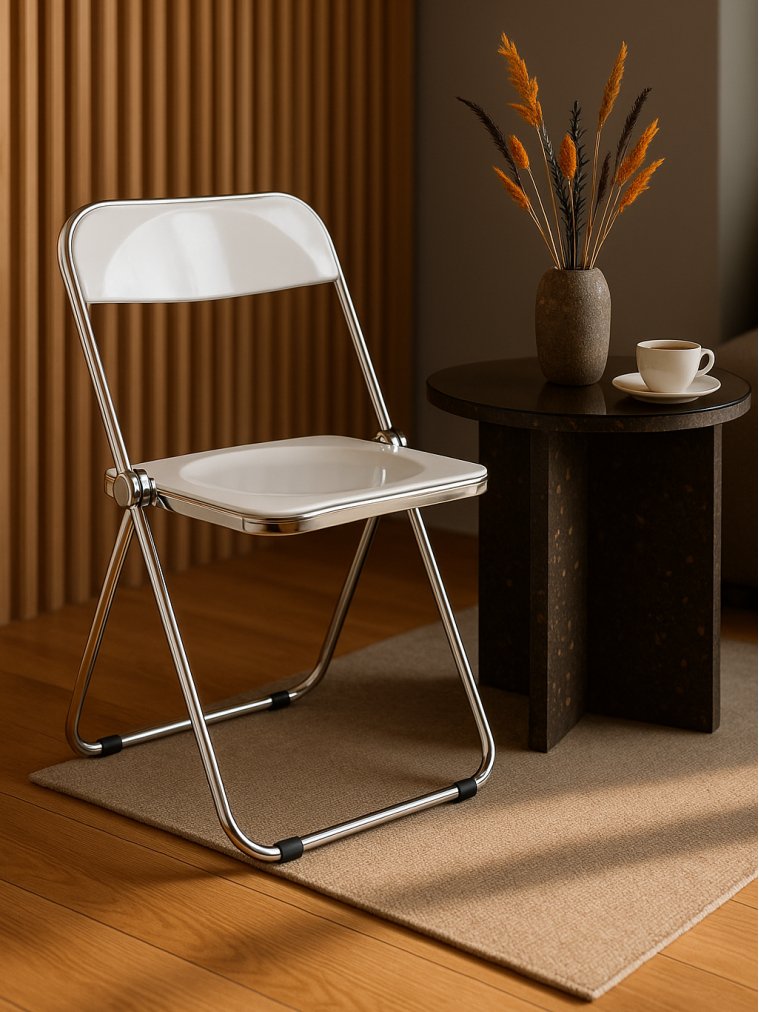 Пластиковый стул Fold складной white