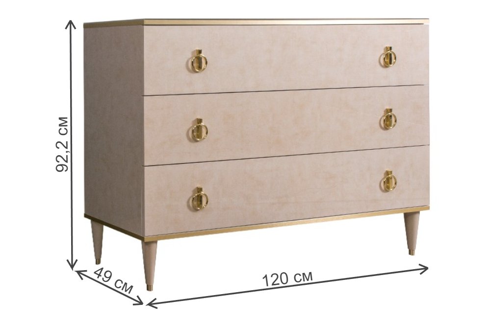 Комод Rimini РМКМ-1 латте / золото