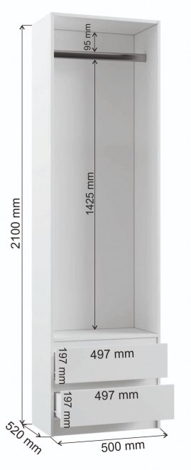 Шкаф Мадера ЗПМ дуб графит новый