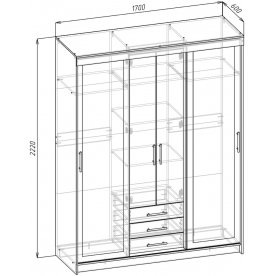 Шкаф-купе Фортуна 17