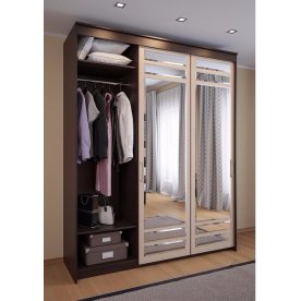 Шкаф-купе ШК-05 бодега темная / бодега белая