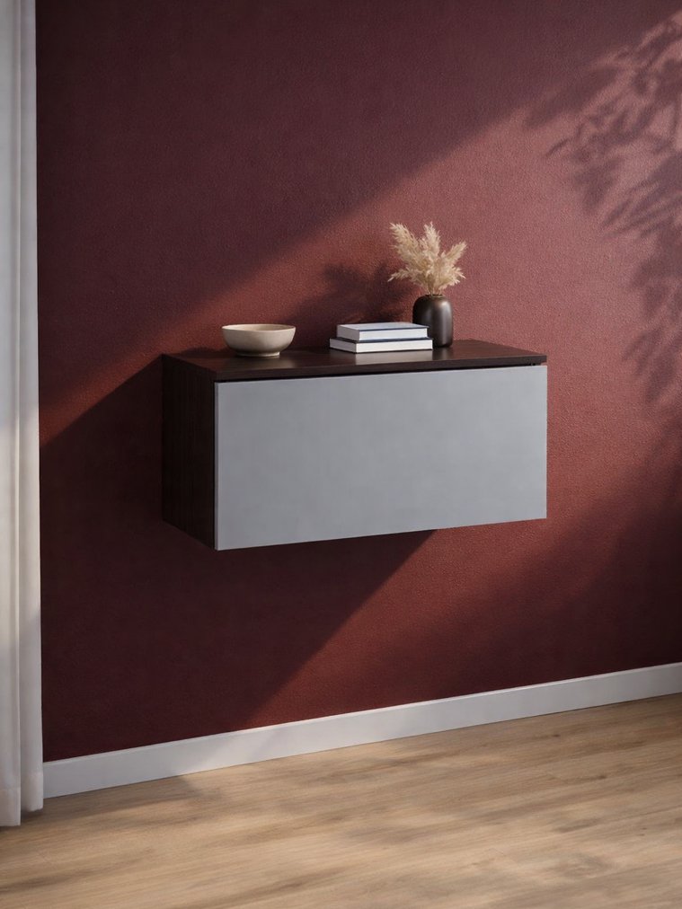 Навесной шкаф Роут 1 венге / графит софт