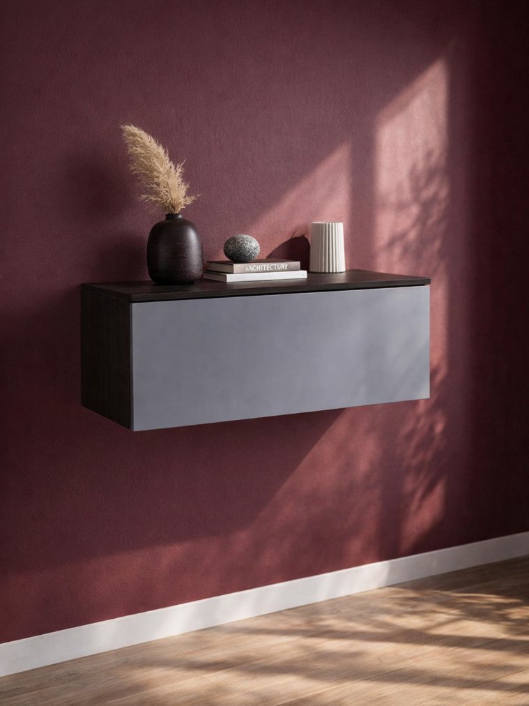 Навесной шкаф Роут 2 венге / графит софт