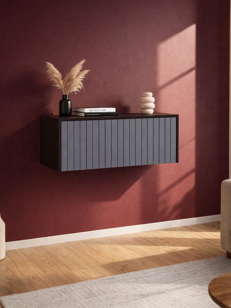 Навесной шкаф Роут 4 венге / графит софт