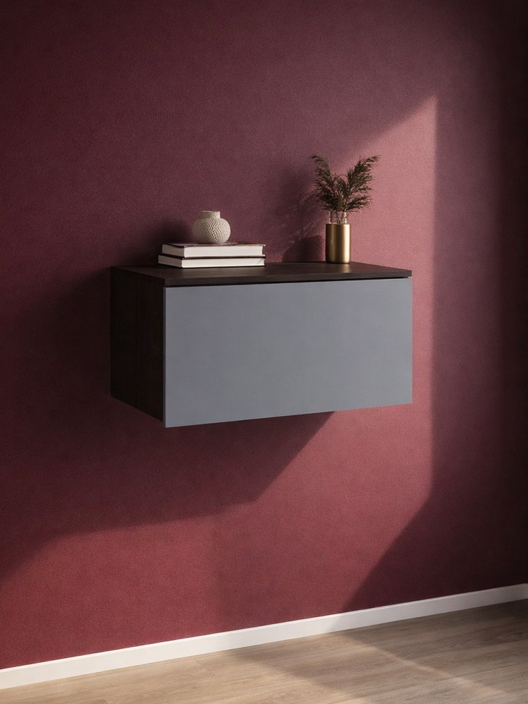 Навесной шкаф Роут малый венге / графит софт