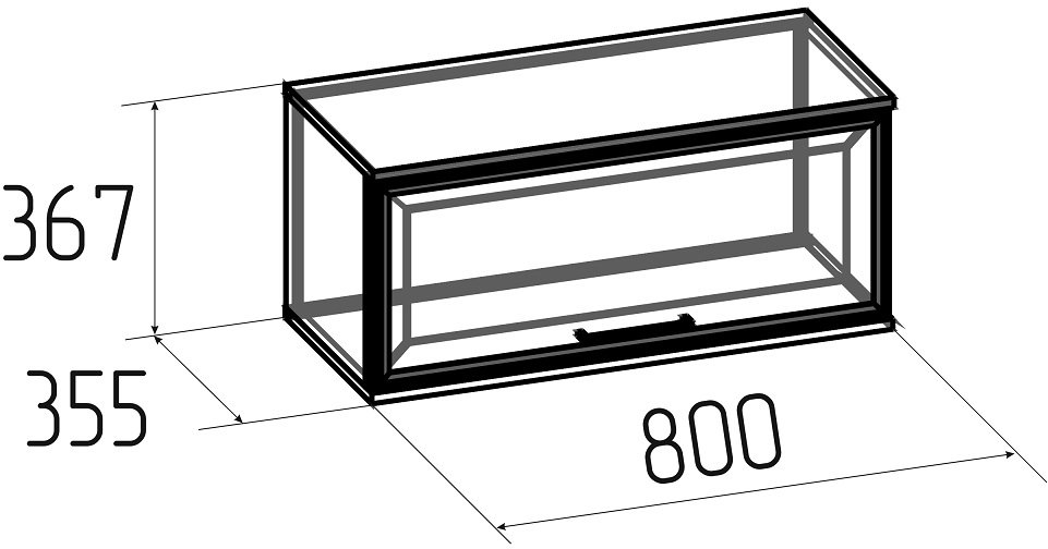 Шкаф навесной Аурелио 4 белый