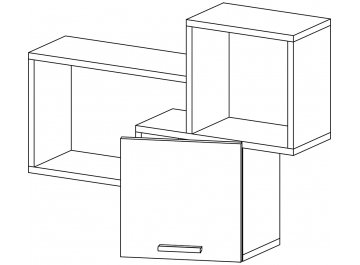 Шкаф навесной Флэш