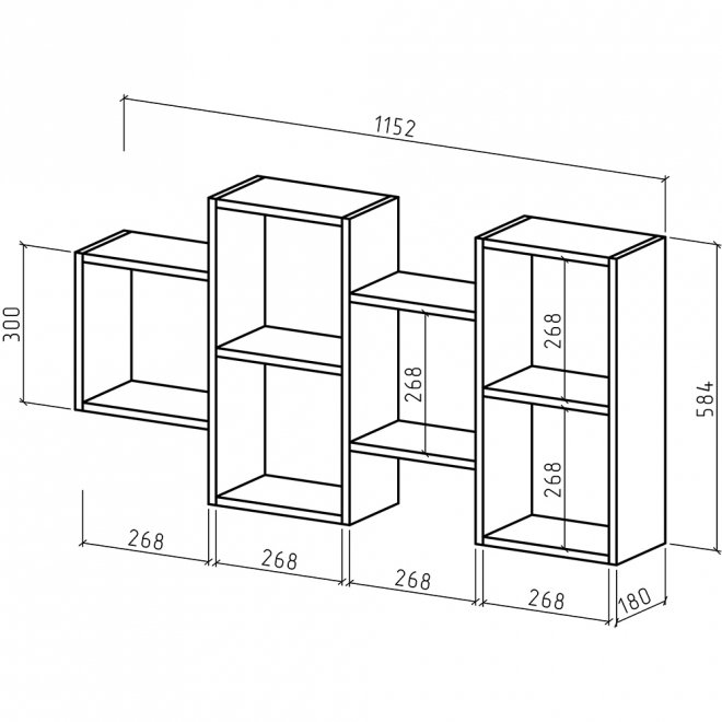 Шкаф навесной Флэш-29 дуб золотистый