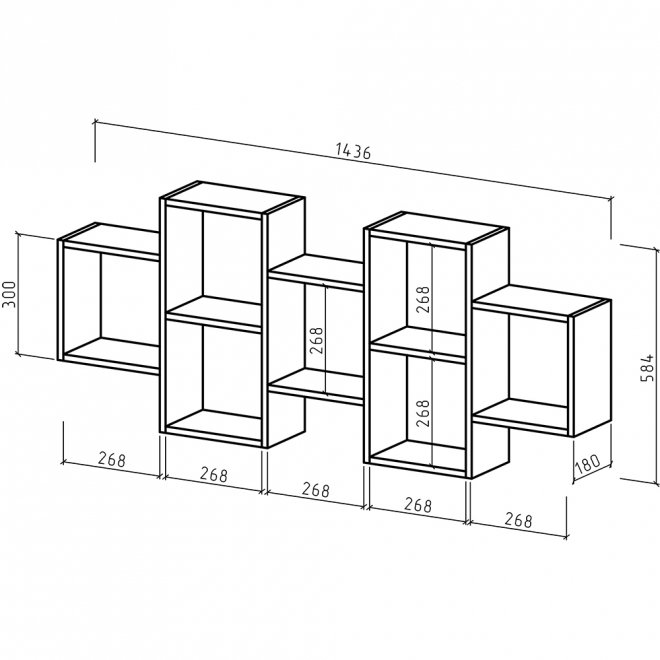 Шкаф навесной Флэш-30 дуб золотистый