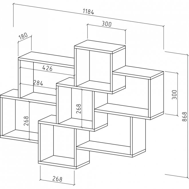 Шкаф навесной Флэш-32 дуб золотистый