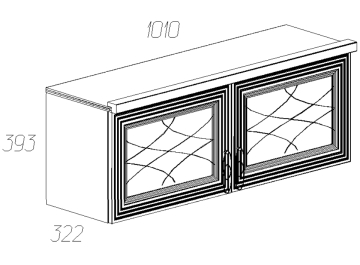 Шкаф навесной Лира №48