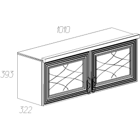 Шкаф навесной Лира №48