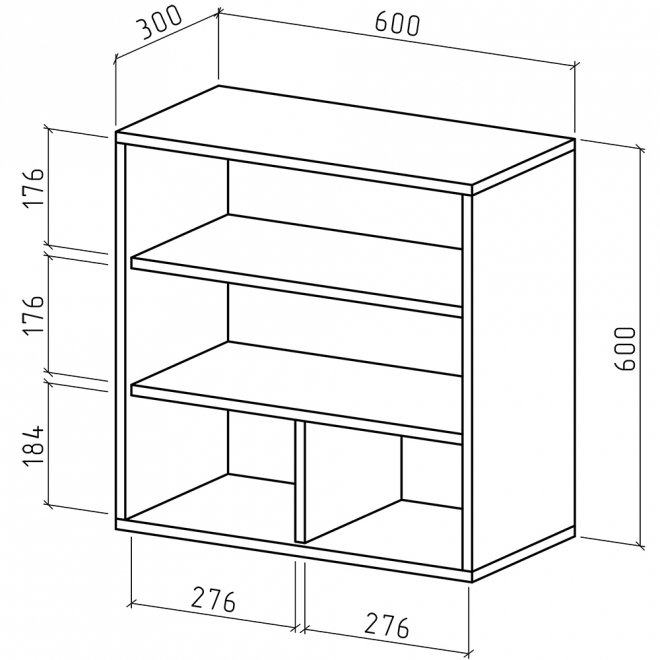Шкаф навесной Мария-10 дуб сонома / белый
