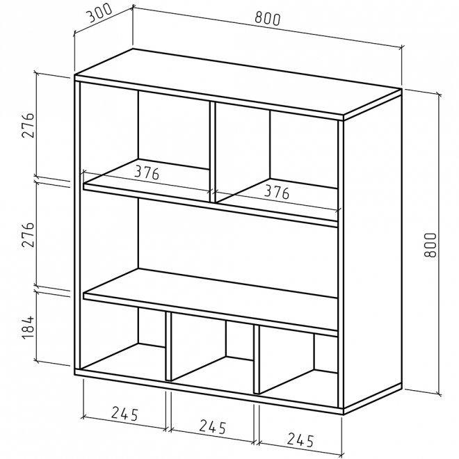 Шкаф навесной Мария-15 дуб сонома / белый