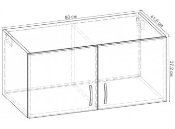 Шкаф навесной Шкаф навесной 800 ПН.006.800-01