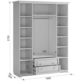 Шкаф четырехдверный Белла