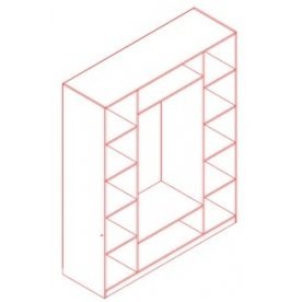 Шкаф четырехдверный Ливадия Л25