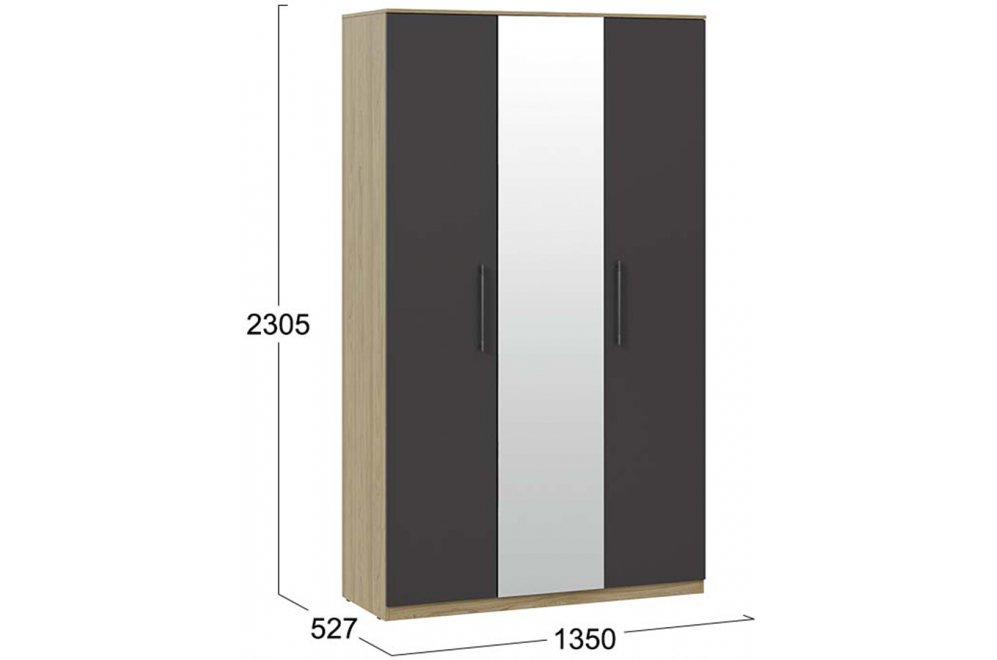 Шкаф Агата вяз благородный / базальт