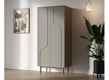 Распашной шкаф Арка (Arka) AR13-F2 Темно-бежевый