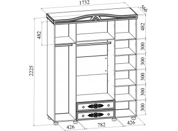 Шкаф Ассоль АС-28