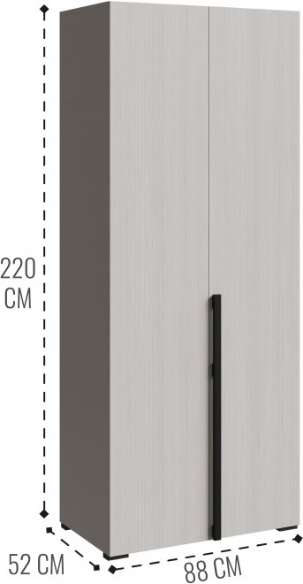 Шкаф Болонья СБЛ-04 2-х дверный кашемир