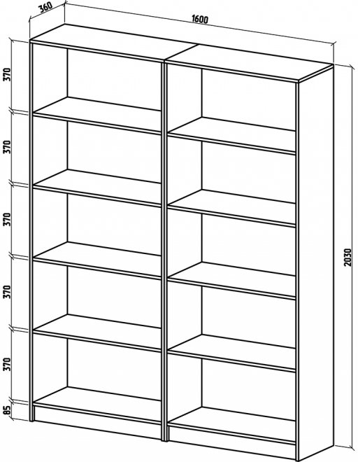 Шкаф Бостон-13 дуб апрель темный