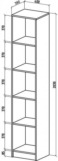 Шкаф Бостон-1 белый