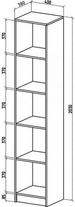 Шкаф Бостон-2 дуб молочный