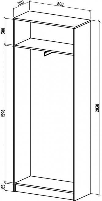 Шкаф Бостон-8 белый