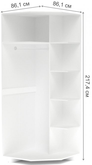 Шкаф Бостон угловой гикори джексон 