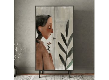 Шкаф распашной Эмерсон (Emerson) EM091/Art2 черный