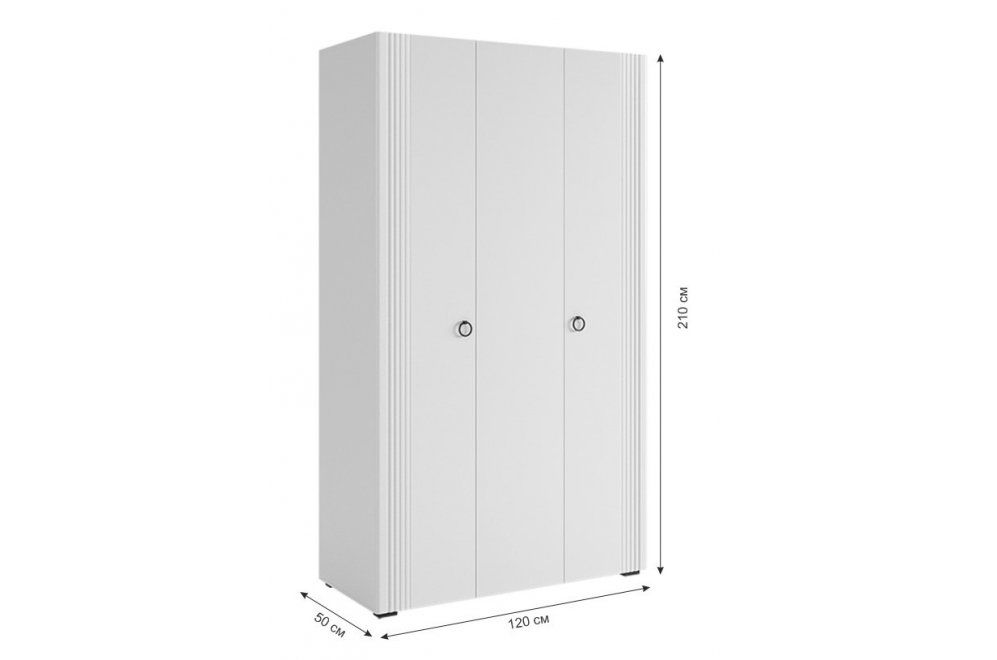 Шкаф Ева 105.01 белое дерево / белый матовый