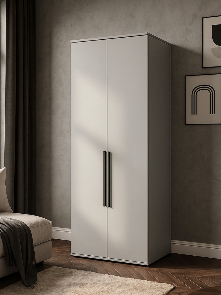 Шкаф Филеста 2-ств. шиншилла серая