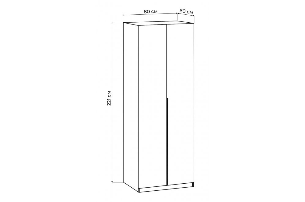 Шкаф Даиго 800 меланж