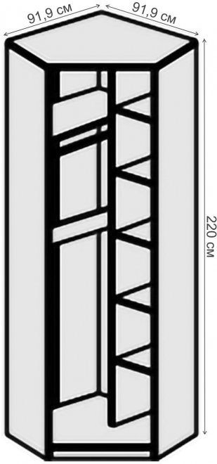 Шкаф Кэт-4 бодега/caiman белый